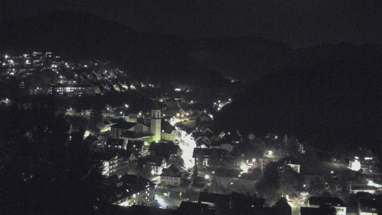 Dieses Bild zeigt eine Webcam-Aufnahme von Ottenhöfen, aufgenommen am Sonntag, den 04.10.2026 um 20:50 Uhr