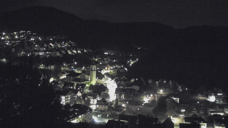 Dieses Bild zeigt eine Webcam-Aufnahme von Ottenhöfen, aufgenommen am Samstag, den 03.10.2026 um 20:40 Uhr