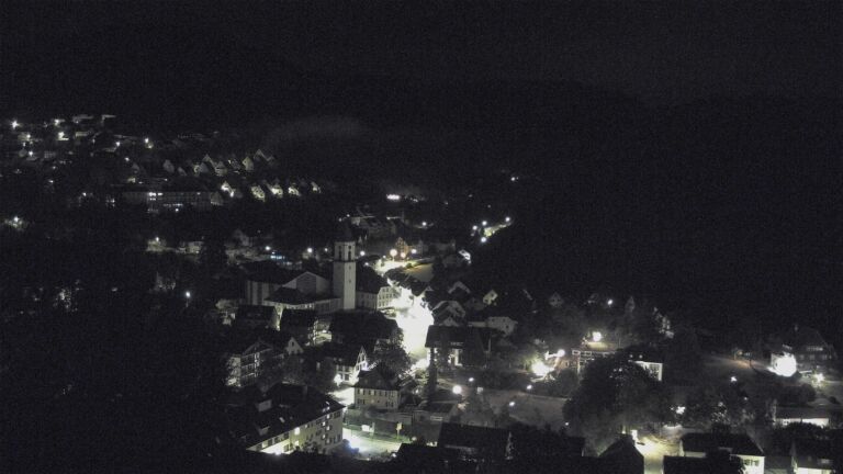Dieses Bild zeigt eine Webcam-Aufnahme von Ottenhöfen, aufgenommen am Samstag, den 22.08.2026 um 02:30 Uhr