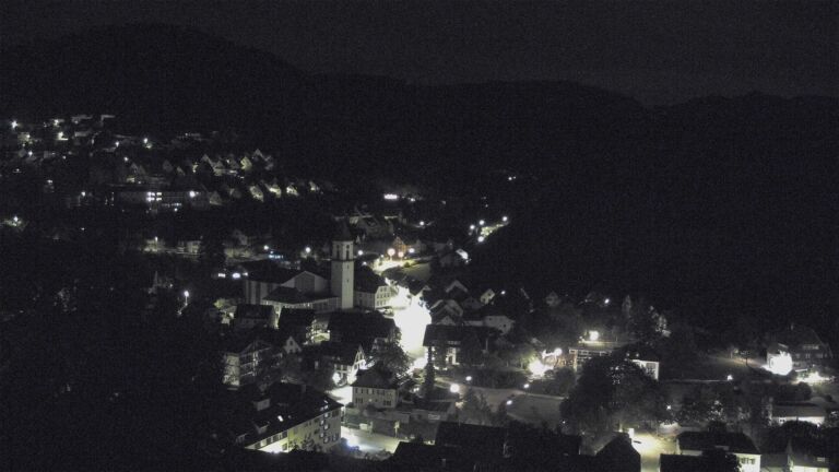 Dieses Bild zeigt eine Webcam-Aufnahme von Ottenhöfen, aufgenommen am Samstag, den 05.09.2026 um 01:30 Uhr