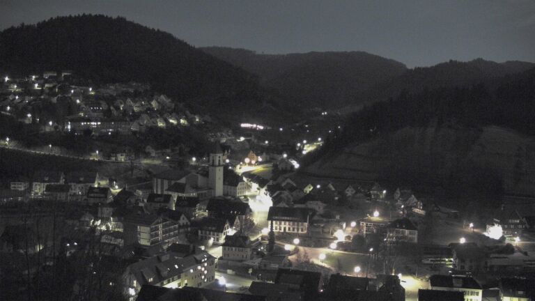 Dieses Bild zeigt eine Webcam-Aufnahme von Ottenhöfen, aufgenommen am Mittwoch, den 04.03.2026 um 01:30 Uhr