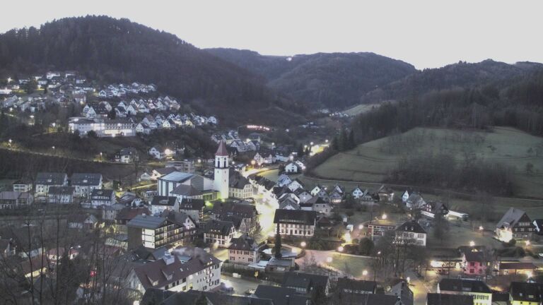 Dieses Bild zeigt eine Webcam-Aufnahme von Ottenhöfen, aufgenommen am Mittwoch, den 25.02.2026 um 06:40 Uhr