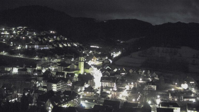 Dieses Bild zeigt eine Webcam-Aufnahme von Ottenhöfen, aufgenommen am Freitag, den 09.01.2026 um 06:10 Uhr