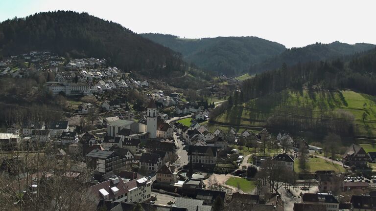 Dieses Bild zeigt eine Webcam-Aufnahme von Ottenhöfen, aufgenommen am Freitag, den 27.02.2026 um 12:20 Uhr