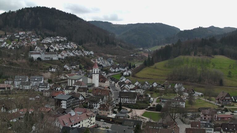 Dieses Bild zeigt eine Webcam-Aufnahme von Ottenhöfen, aufgenommen am Samstag, den 28.02.2026 um 10:40 Uhr