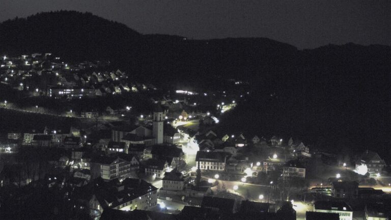 Dieses Bild zeigt eine Webcam-Aufnahme von Ottenhöfen, aufgenommen am Freitag, den 06.03.2026 um 23:30 Uhr