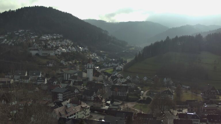 Dieses Bild zeigt eine Webcam-Aufnahme von Ottenhöfen, aufgenommen am Dienstag, den 23.12.2025 um 12:40 Uhr