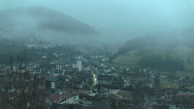 Dieses Bild zeigt eine Webcam-Aufnahme von Ottenhöfen, aufgenommen am Donnerstag, den 29.01.2026 um 08:10 Uhr