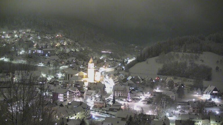 Dieses Bild zeigt eine Webcam-Aufnahme von Ottenhöfen, aufgenommen am Samstag, den 10.01.2026 um 20:20 Uhr