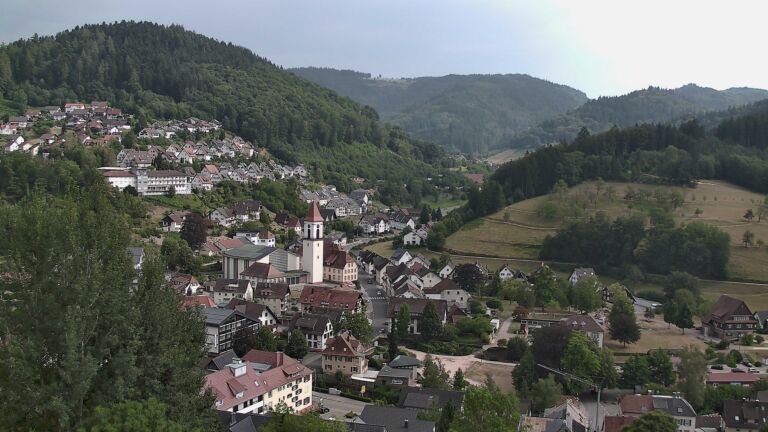Dieses Bild zeigt eine Webcam-Aufnahme von Ottenhöfen, aufgenommen am Freitag, den 31.07.2026 um 16:50 Uhr