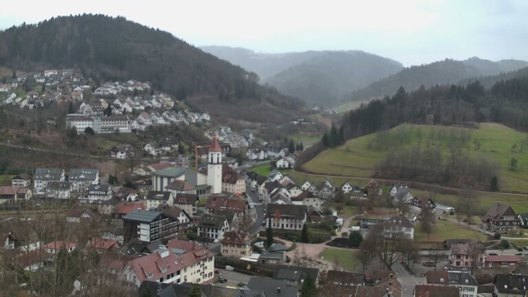 Dieses Bild zeigt eine Webcam-Aufnahme von Ottenhöfen, aufgenommen am Mittwoch, den 24.12.2025 um 10:10 Uhr