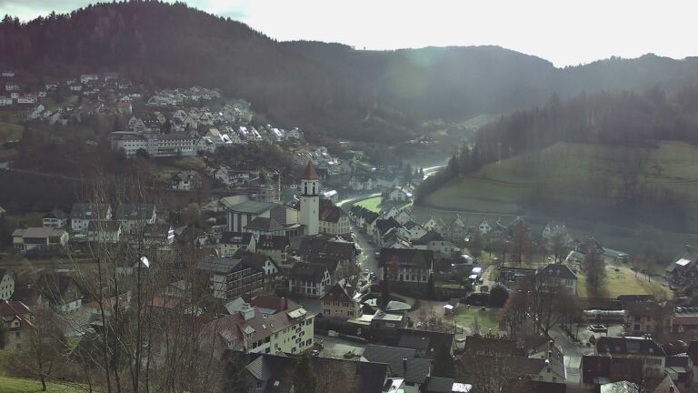 Dieses Bild zeigt eine Webcam-Aufnahme von Ottenhöfen, aufgenommen am Mittwoch, den 17.12.2025 um 11:50 Uhr