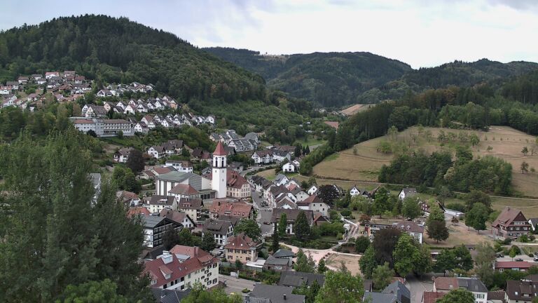 Dieses Bild zeigt eine Webcam-Aufnahme von Ottenhöfen, aufgenommen am Samstag, den 15.08.2026 um 08:50 Uhr