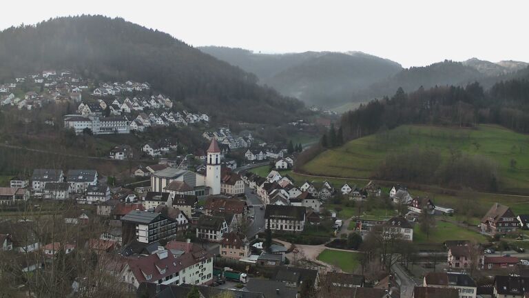 Dieses Bild zeigt eine Webcam-Aufnahme von Ottenhöfen, aufgenommen am Donnerstag, den 12.03.2026 um 08:00 Uhr