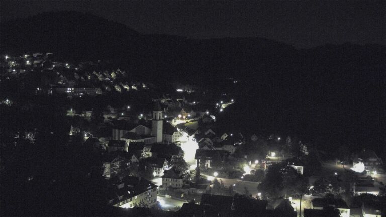 Dieses Bild zeigt eine Webcam-Aufnahme von Ottenhöfen, aufgenommen am Mittwoch, den 08.07.2026 um 01:30 Uhr