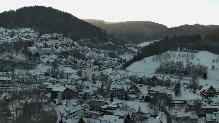 Dieses Bild zeigt eine Webcam-Aufnahme von Ottenhöfen, aufgenommen am Mittwoch, den 07.01.2026 um 09:00 Uhr