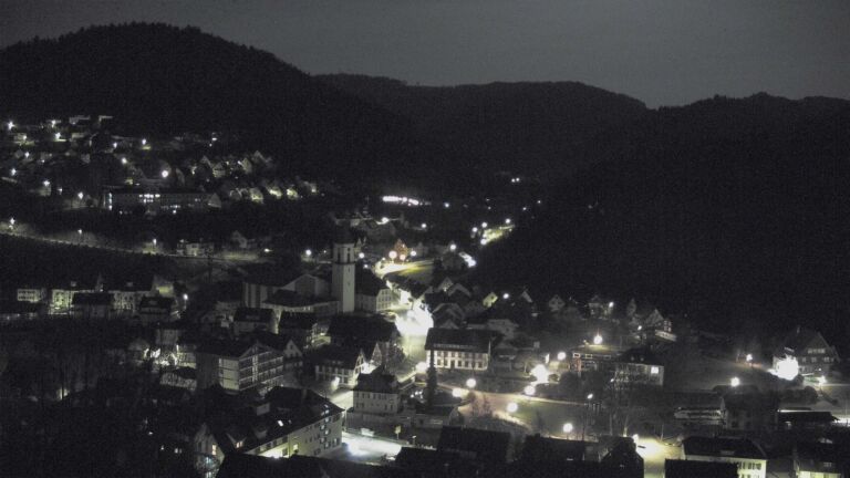 Dieses Bild zeigt eine Webcam-Aufnahme von Ottenhöfen, aufgenommen am Sonntag, den 08.03.2026 um 03:30 Uhr