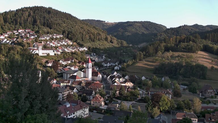 Dieses Bild zeigt eine Webcam-Aufnahme von Ottenhöfen, aufgenommen am Dienstag, den 11.08.2026 um 19:50 Uhr