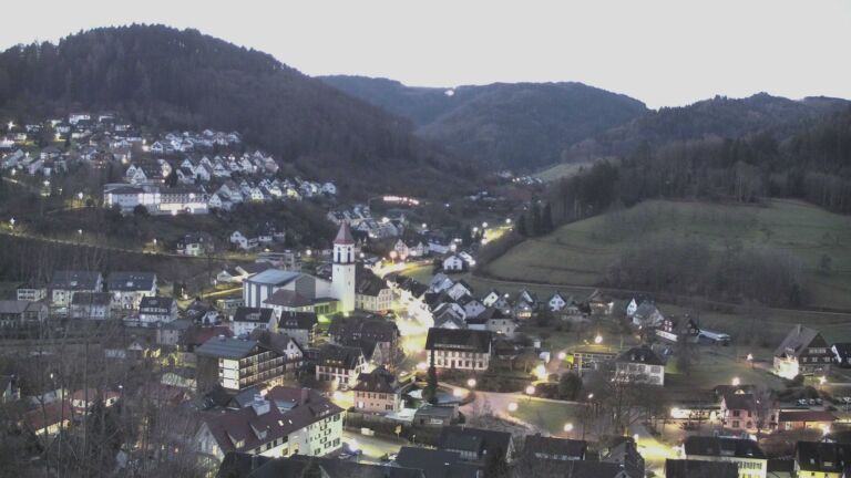 Dieses Bild zeigt eine Webcam-Aufnahme von Ottenhöfen, aufgenommen am Freitag, den 27.02.2026 um 06:40 Uhr