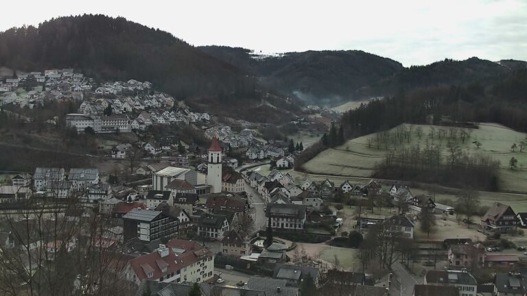 Dieses Bild zeigt eine Webcam-Aufnahme von Ottenhöfen, aufgenommen am Freitag, den 30.01.2026 um 10:00 Uhr