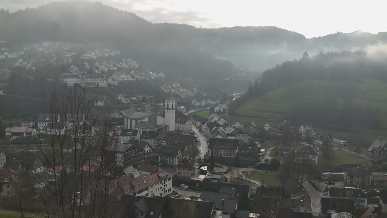 Dieses Bild zeigt eine Webcam-Aufnahme von Ottenhöfen, aufgenommen am Samstag, den 20.12.2025 um 10:50 Uhr