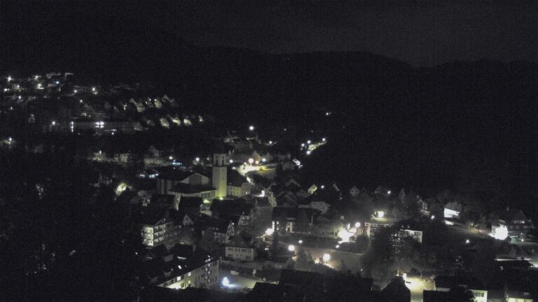Dieses Bild zeigt eine Webcam-Aufnahme von Ottenhöfen, aufgenommen am Samstag, den 24.10.2026 um 05:00 Uhr