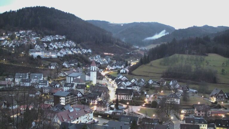 Dieses Bild zeigt eine Webcam-Aufnahme von Ottenhöfen, aufgenommen am Samstag, den 07.02.2026 um 07:20 Uhr