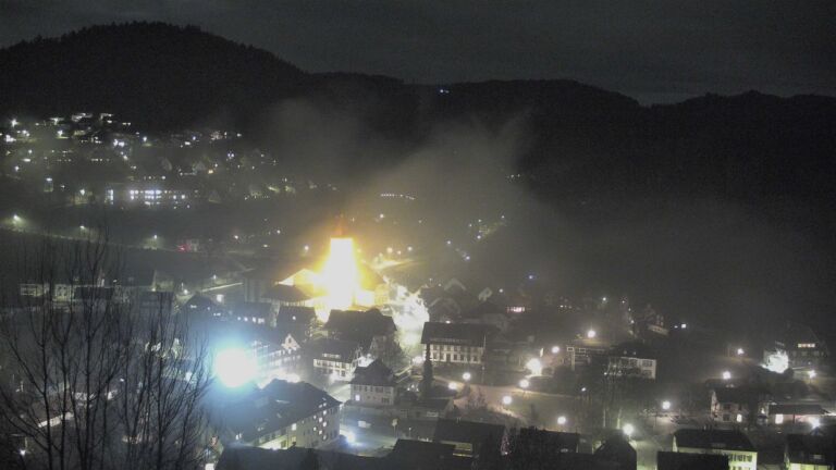 Dieses Bild zeigt eine Webcam-Aufnahme von Ottenhöfen, aufgenommen am Montag, den 02.02.2026 um 20:30 Uhr