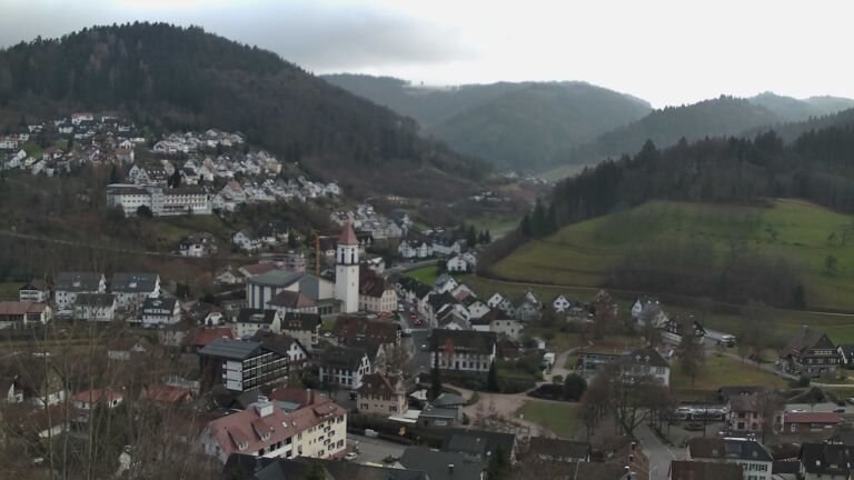 Dieses Bild zeigt eine Webcam-Aufnahme von Ottenhöfen, aufgenommen am Dienstag, den 23.12.2025 um 15:30 Uhr