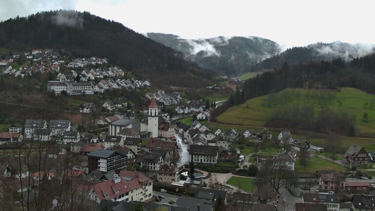 Dieses Bild zeigt eine Webcam-Aufnahme von Ottenhöfen, aufgenommen am Samstag, den 14.03.2026 um 12:20 Uhr