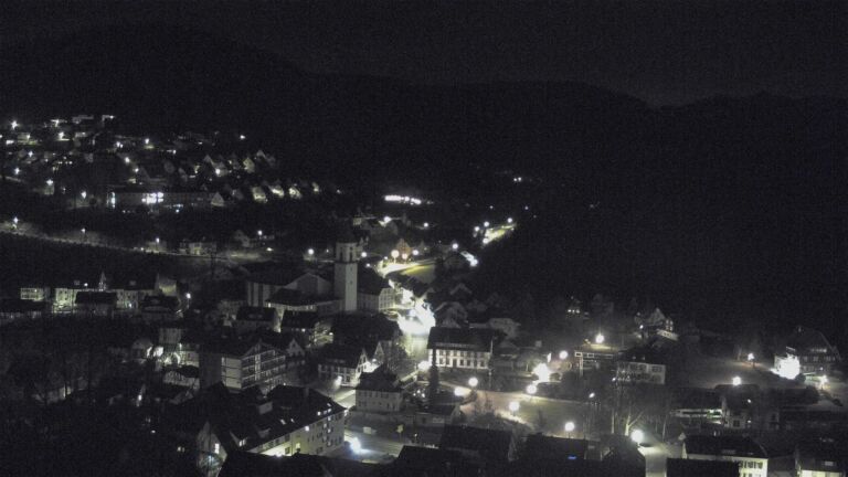Dieses Bild zeigt eine Webcam-Aufnahme von Ottenhöfen, aufgenommen am Montag, den 09.02.2026 um 23:30 Uhr