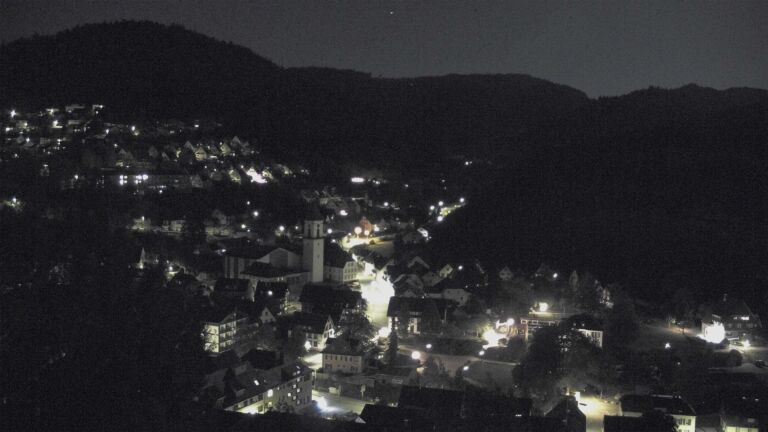 Dieses Bild zeigt eine Webcam-Aufnahme von Ottenhöfen, aufgenommen am Dienstag, den 22.09.2026 um 23:00 Uhr