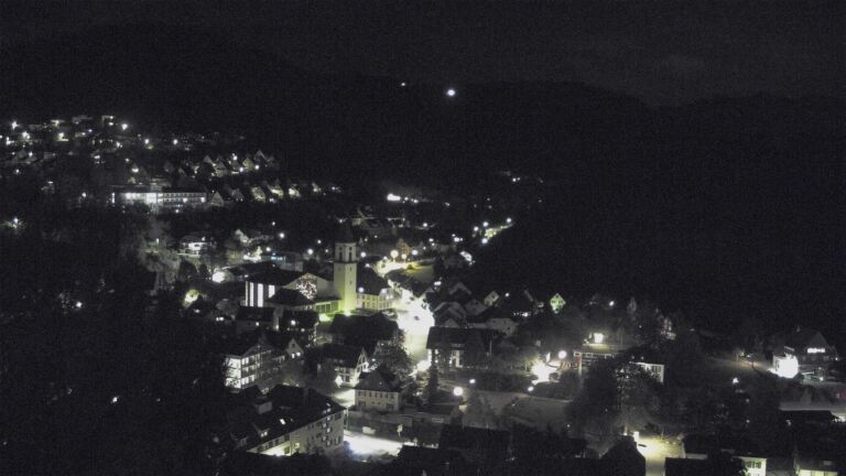 Dieses Bild zeigt eine Webcam-Aufnahme von Ottenhöfen, aufgenommen am Freitag, den 16.10.2026 um 22:30 Uhr