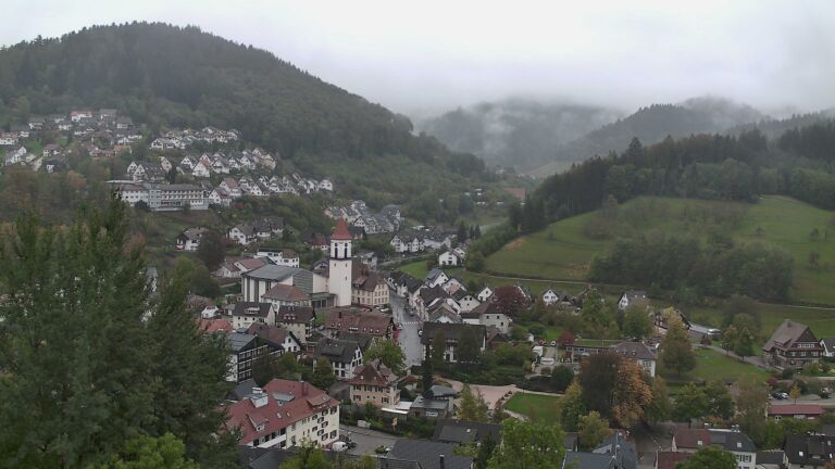 Dieses Bild zeigt eine Webcam-Aufnahme von Ottenhöfen, aufgenommen am Mittwoch, den 21.10.2026 um 09:20 Uhr