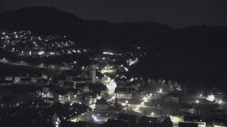 Dieses Bild zeigt eine Webcam-Aufnahme von Ottenhöfen, aufgenommen am Dienstag, den 24.03.2026 um 23:00 Uhr