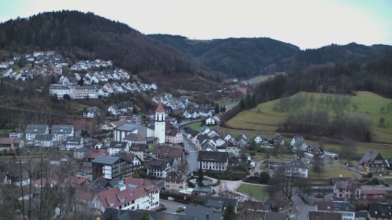 Dieses Bild zeigt eine Webcam-Aufnahme von Ottenhöfen, aufgenommen am Donnerstag, den 19.02.2026 um 07:20 Uhr