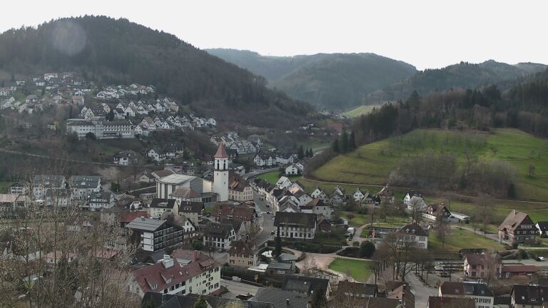 Dieses Bild zeigt eine Webcam-Aufnahme von Ottenhöfen, aufgenommen am Samstag, den 07.03.2026 um 08:50 Uhr