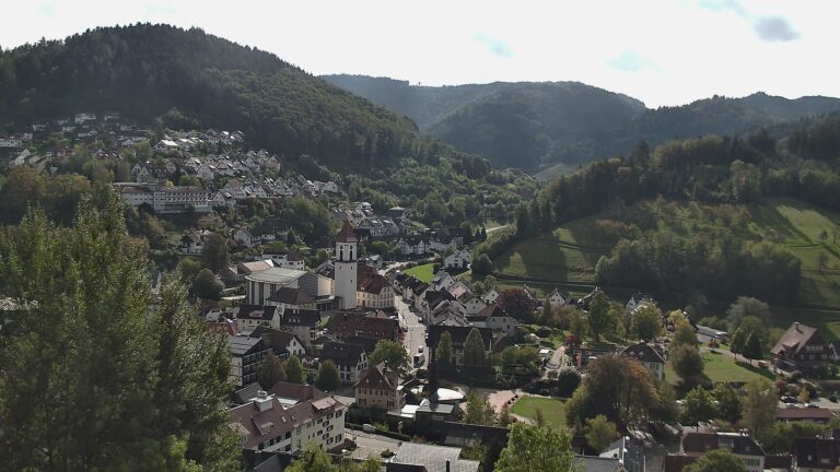 Dieses Bild zeigt eine Webcam-Aufnahme von Ottenhöfen, aufgenommen am Mittwoch, den 14.10.2026 um 12:10 Uhr