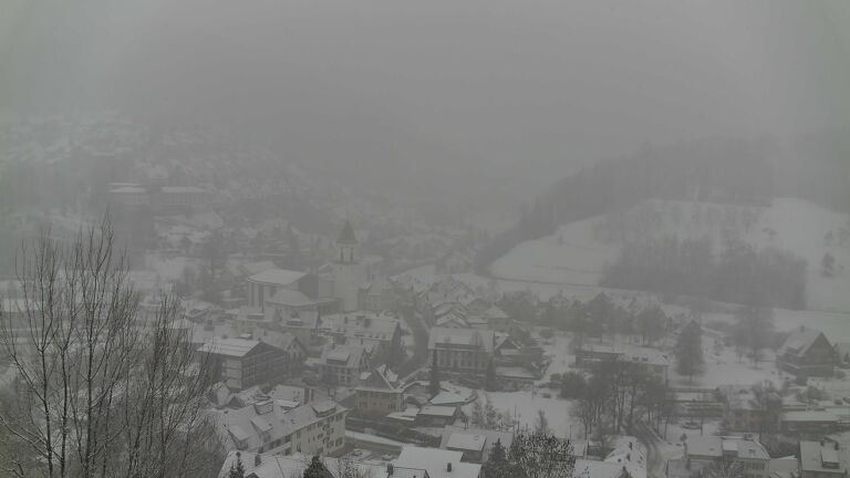 Dieses Bild zeigt eine Webcam-Aufnahme von Ottenhöfen, aufgenommen am Samstag, den 10.01.2026 um 12:50 Uhr