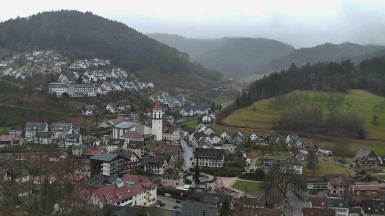 Dieses Bild zeigt eine Webcam-Aufnahme von Ottenhöfen, aufgenommen am Samstag, den 21.02.2026 um 09:20 Uhr