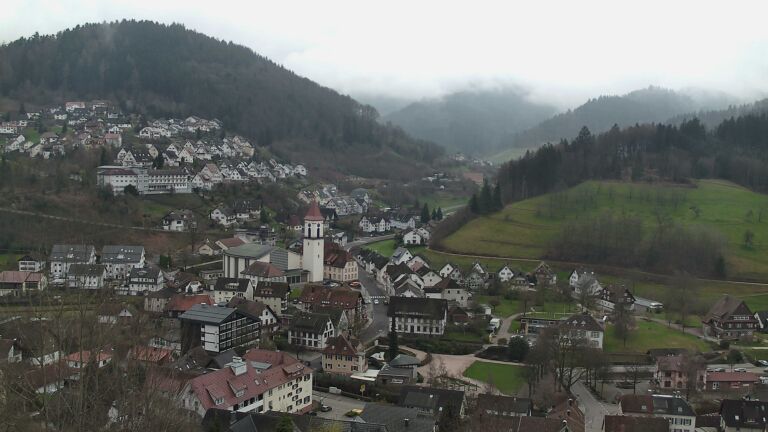 Dieses Bild zeigt eine Webcam-Aufnahme von Ottenhöfen, aufgenommen am Sonntag, den 15.03.2026 um 09:50 Uhr