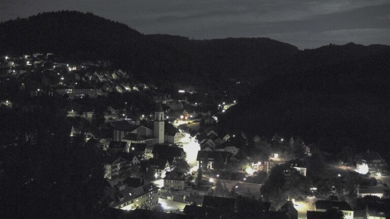 Dieses Bild zeigt eine Webcam-Aufnahme von Ottenhöfen, aufgenommen am Donnerstag, den 27.08.2026 um 02:00 Uhr
