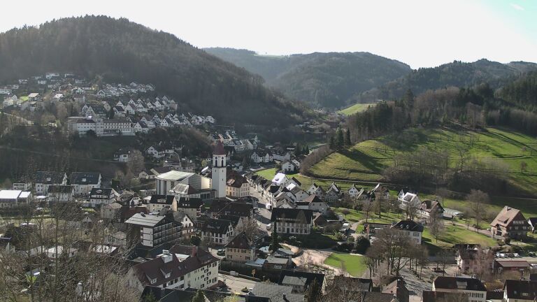 Dieses Bild zeigt eine Webcam-Aufnahme von Ottenhöfen, aufgenommen am Freitag, den 13.03.2026 um 09:50 Uhr