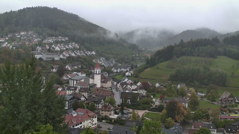 Dieses Bild zeigt eine Webcam-Aufnahme von Ottenhöfen, aufgenommen am Mittwoch, den 21.10.2026 um 09:40 Uhr