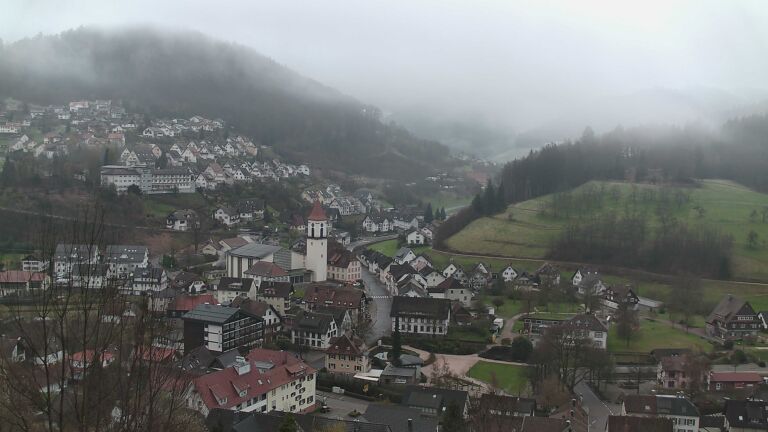 Dieses Bild zeigt eine Webcam-Aufnahme von Ottenhöfen, aufgenommen am Sonntag, den 29.03.2026 um 07:30 Uhr