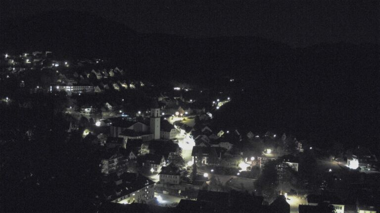 Dieses Bild zeigt eine Webcam-Aufnahme von Ottenhöfen, aufgenommen am Freitag, den 16.10.2026 um 01:30 Uhr