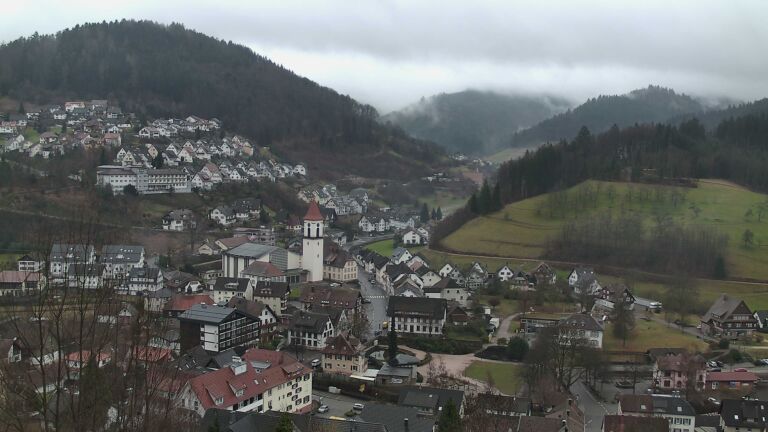 Dieses Bild zeigt eine Webcam-Aufnahme von Ottenhöfen, aufgenommen am Montag, den 26.01.2026 um 11:10 Uhr