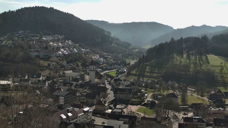 Dieses Bild zeigt eine Webcam-Aufnahme von Ottenhöfen, aufgenommen am Donnerstag, den 26.02.2026 um 12:30 Uhr