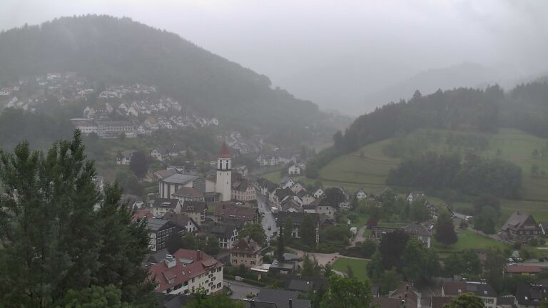 Dieses Bild zeigt eine Webcam-Aufnahme von Ottenhöfen, aufgenommen am Freitag, den 12.06.2026 um 09:10 Uhr