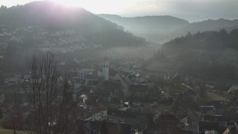 Dieses Bild zeigt eine Webcam-Aufnahme von Ottenhöfen, aufgenommen am Dienstag, den 16.12.2025 um 10:10 Uhr